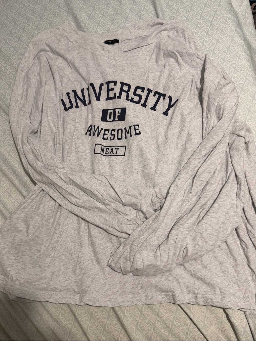 Grey oversized sweatshirt